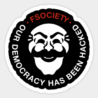 Hacked Democracy Sticker